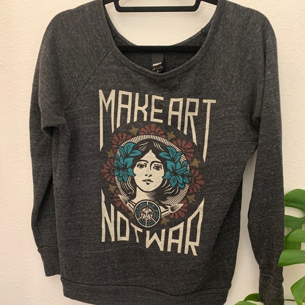 Obey light sweater  womens size small